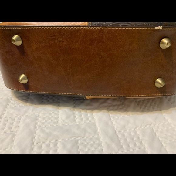 Beautiful brown leather shoulder bag - Picture 2 of 5
